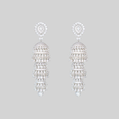 Latisha Diamond Jhumki Earrings