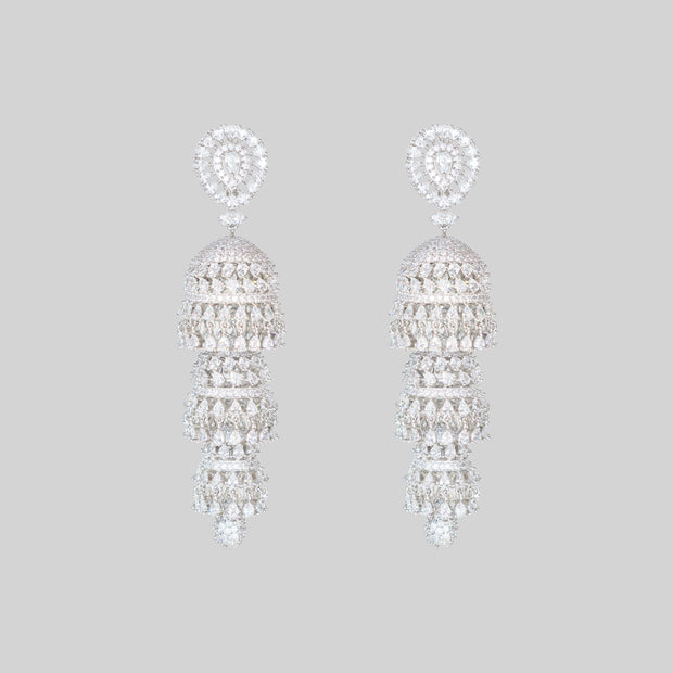 Latisha Diamond Jhumki Earrings