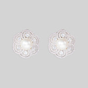 Faye Floral Diamond Earrings