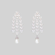 Shrika Pearl Drop Diamond Earrings