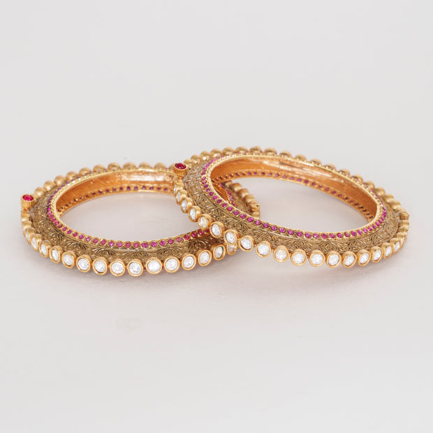 Sonam Pink Kundan Kadas