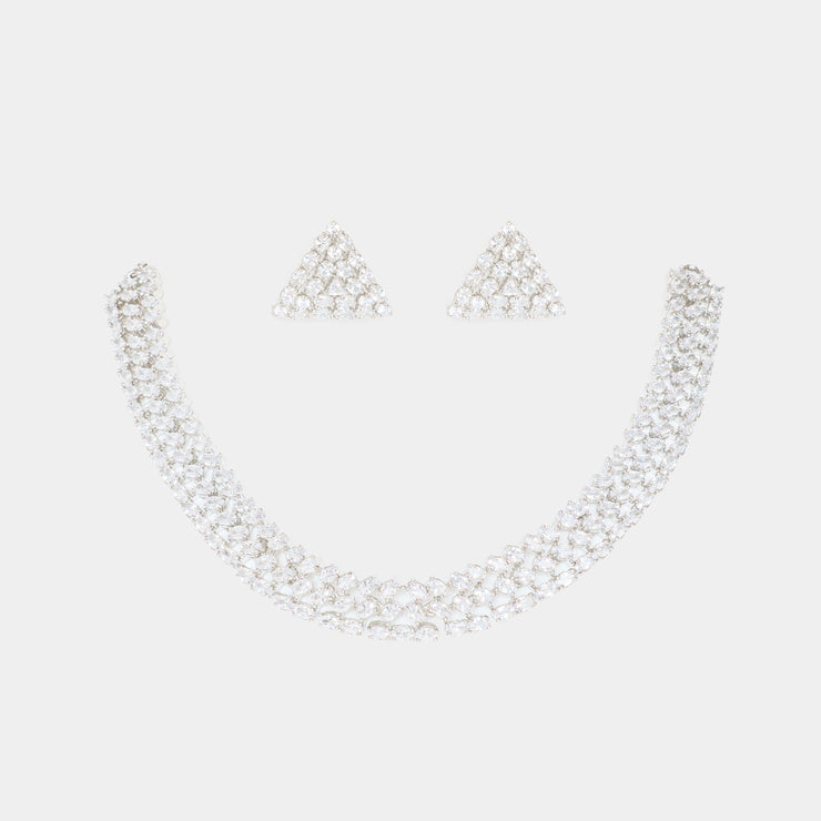 Minaxi Diamond Necklace set