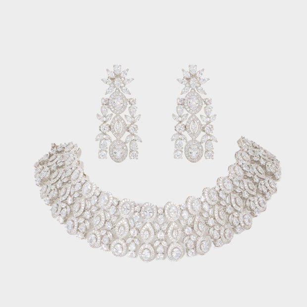 Zaina Diamond Choker Necklace Set