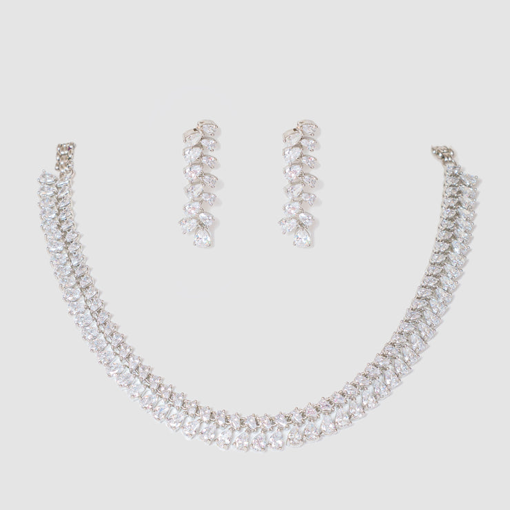 Zaafran Diamond Necklace Set