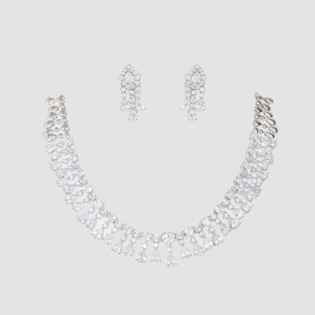 Zardozi Diamond Necklace Set