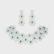 Chehek Emerald Diamond Necklace Set