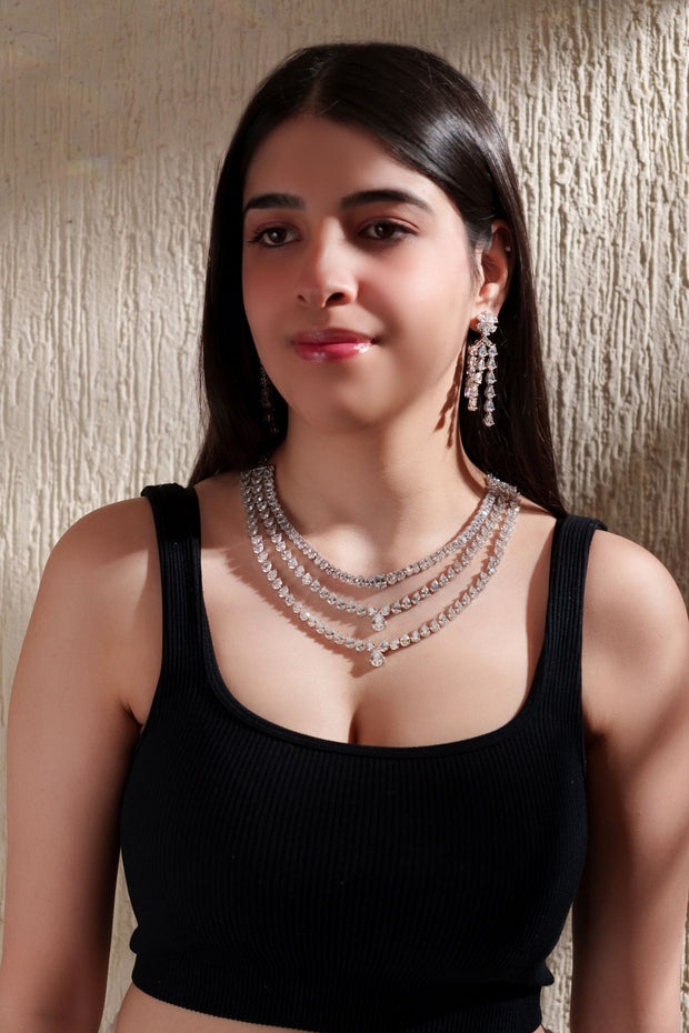 Zaveri Diamond Necklace Set