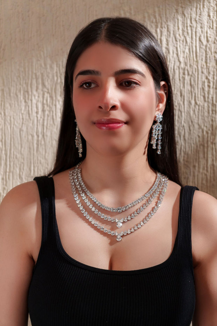 Zaveri Diamond Necklace Set