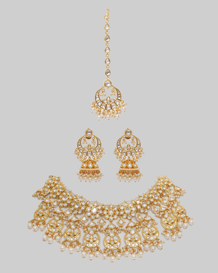 Kanika Pearl Kundan Set