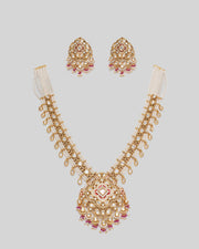 Riza Kundan Long Necklace Set