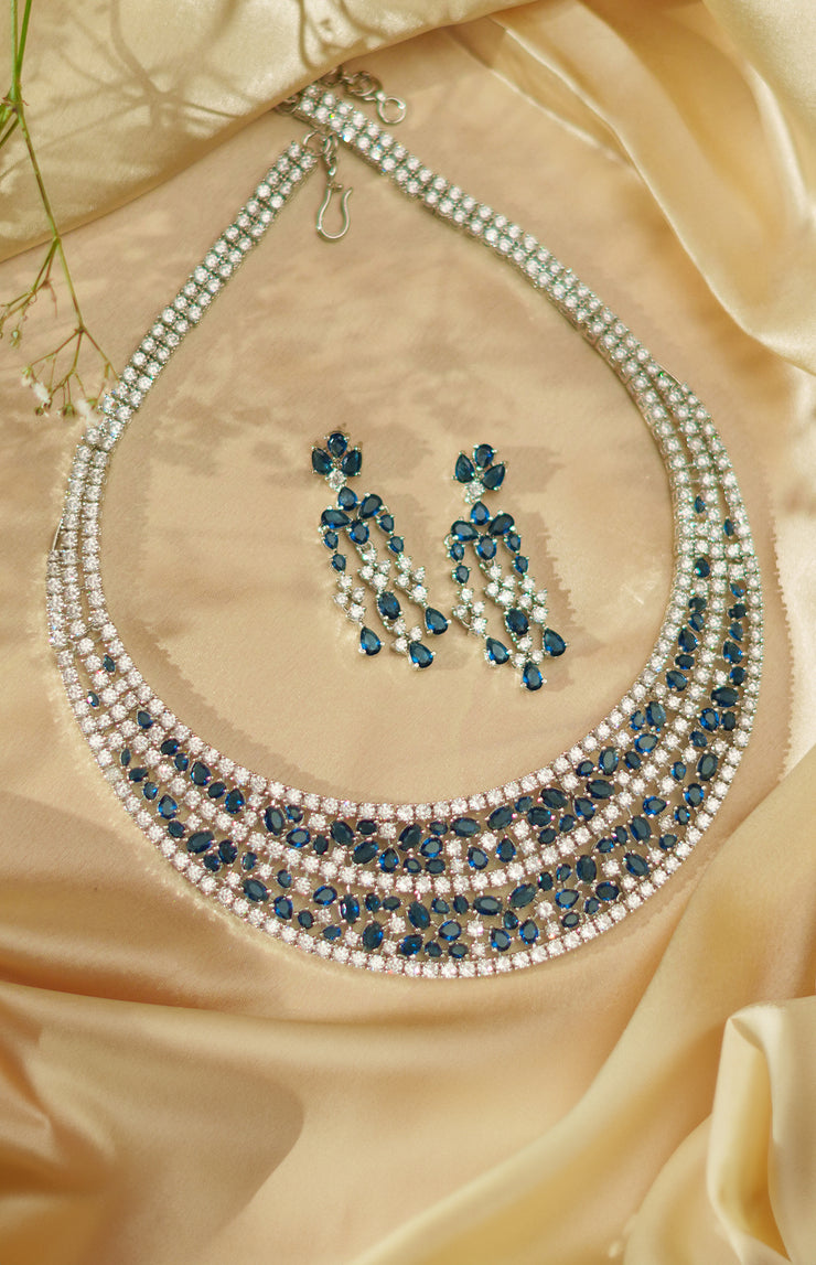 Sara Sapphire Diamond Choker Set