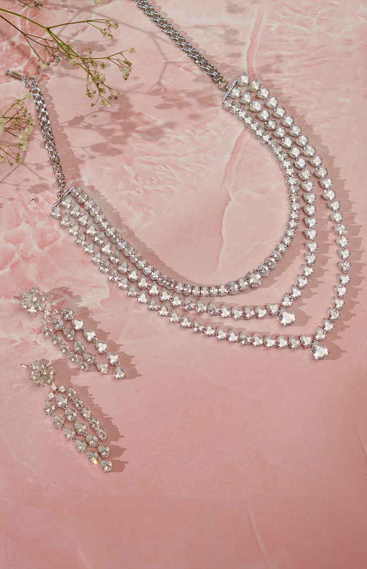 Zaveri Diamond Necklace Set