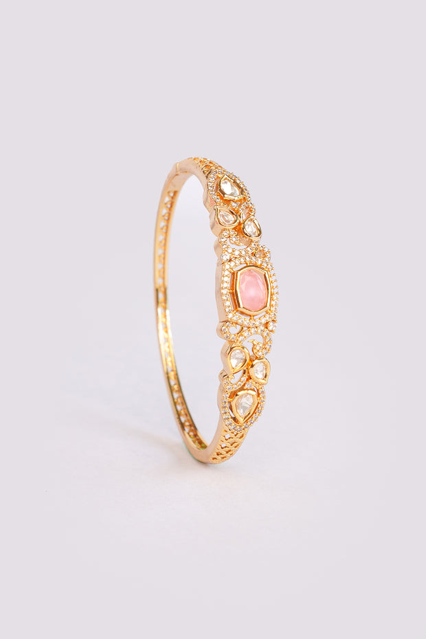 Jiva Pink Kundan Bracelet