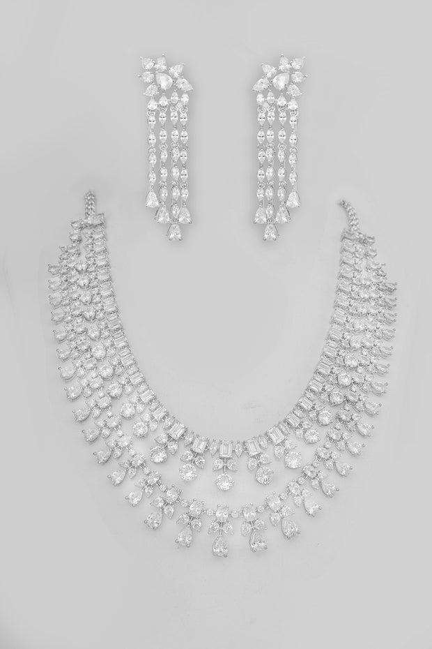 Hemalata Diamond Necklace Set