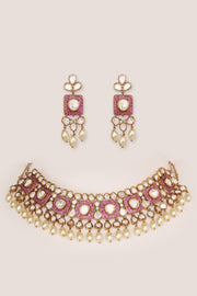 Arunika Pink Necklace Set