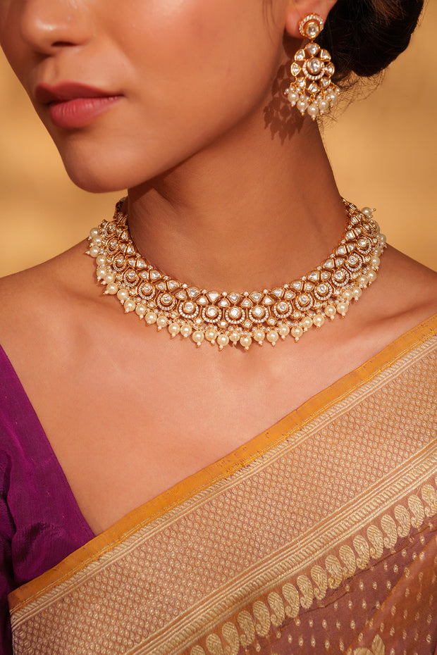 Azmat Kundan Necklace Set