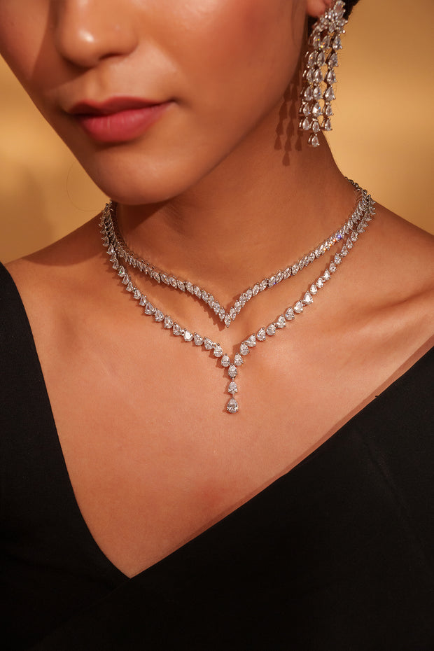 Izel Diamond Necklace Set