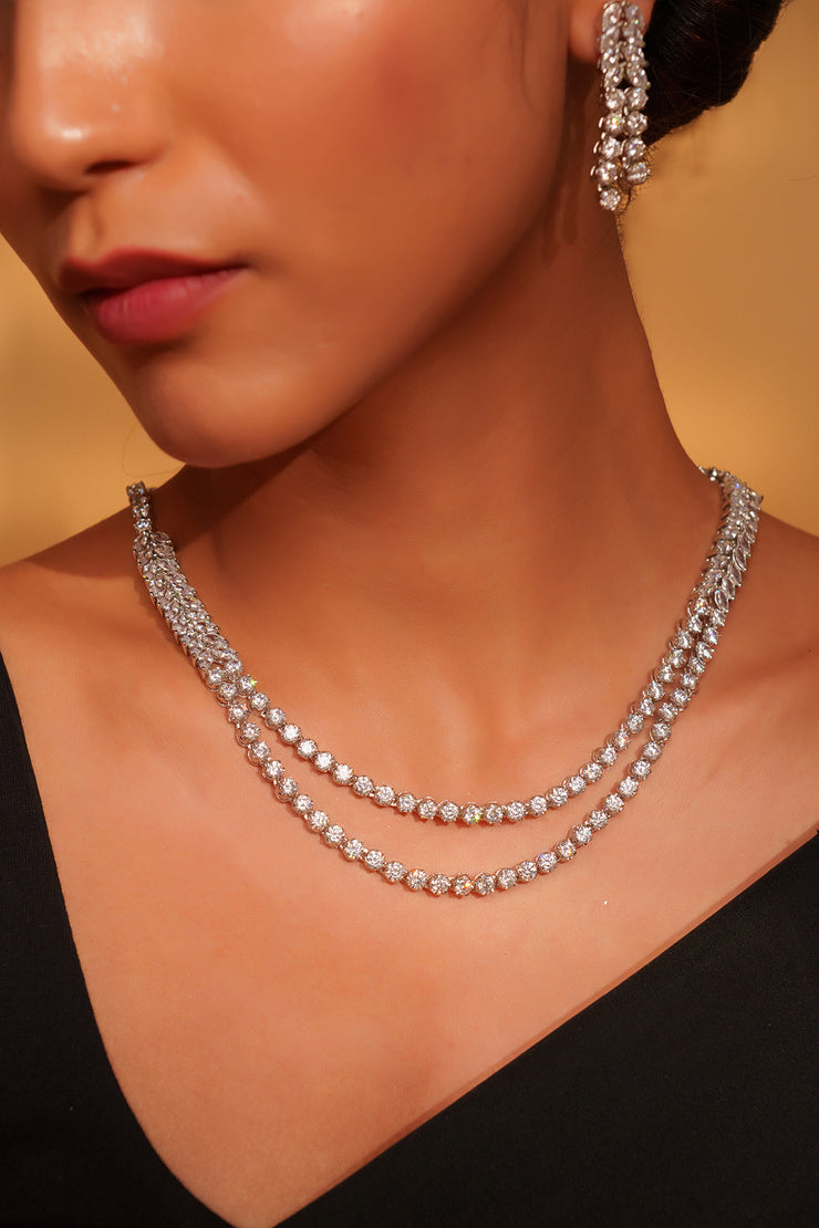 Vahini Diamond Necklace Set