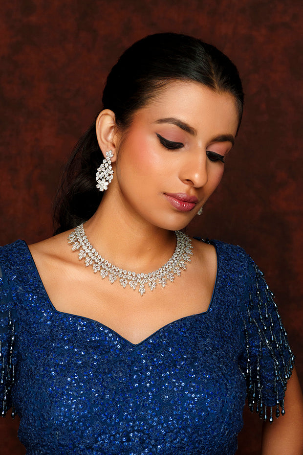 Sajeeli Diamond Necklace Set