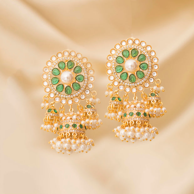 Kundan Jhumkis zevarbygeeta