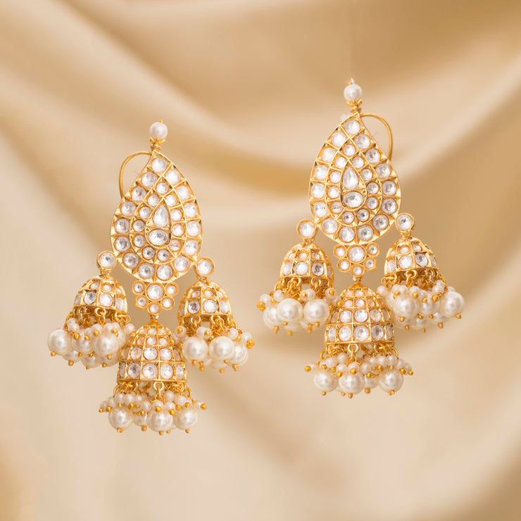 Kundan Jhumkis zevarbygeeta