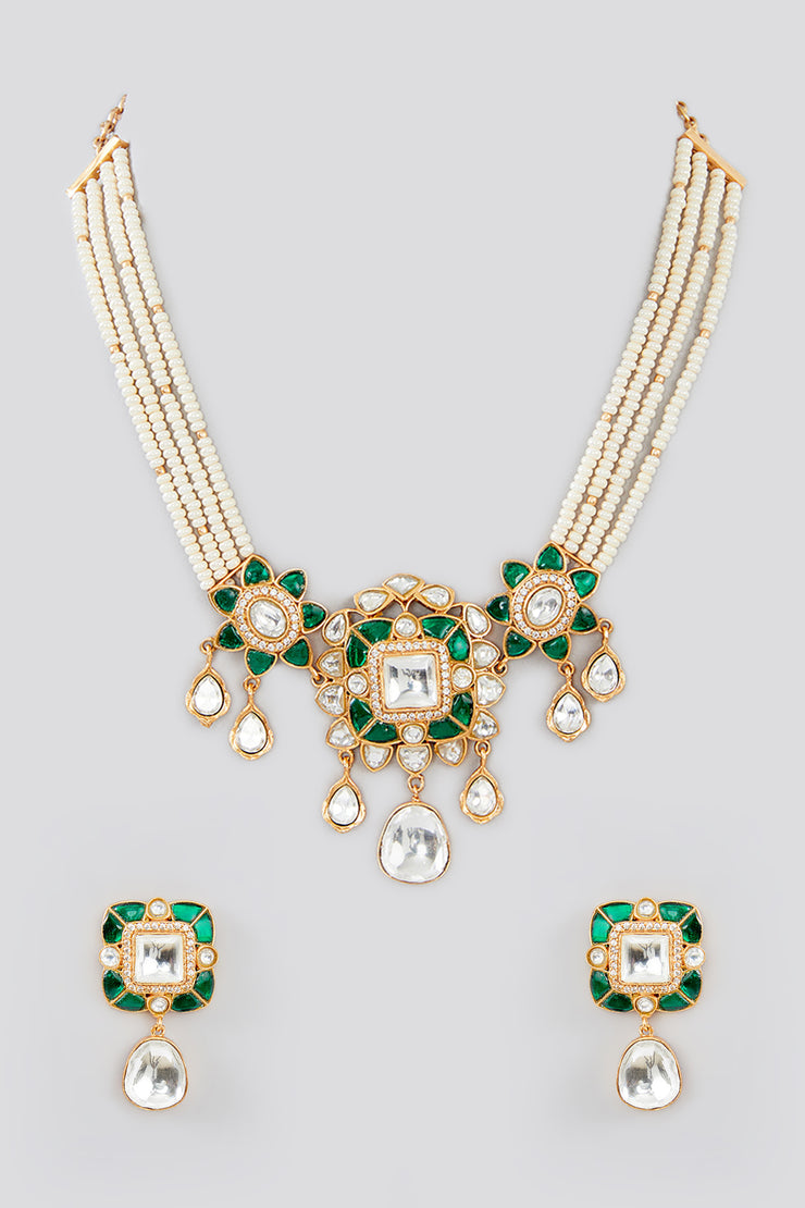 Devi Kundan Choker Set zevarbygeeta