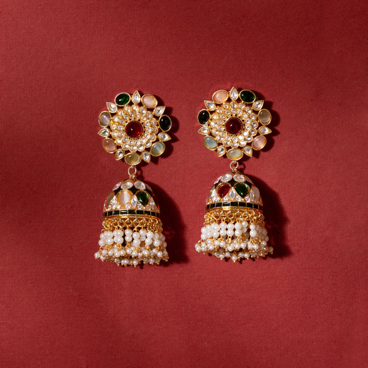 Kundan Jhumkis zevarbygeeta